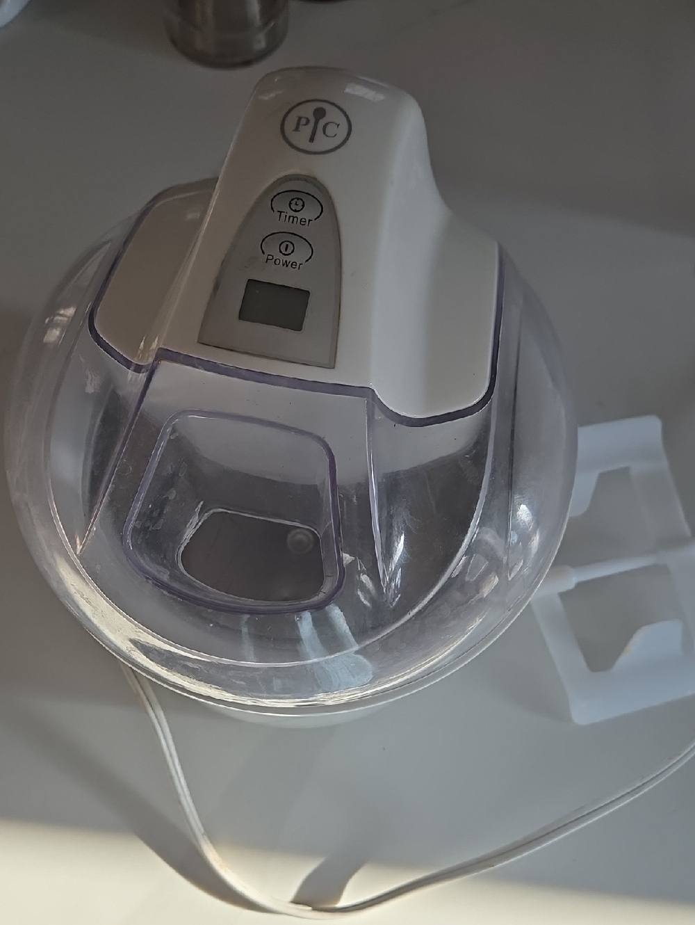 Pampered Chef White Electric Ice Cream Maker